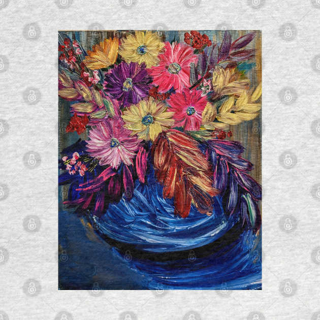 Beautiful abstract bouquet of flowers by kkartwork